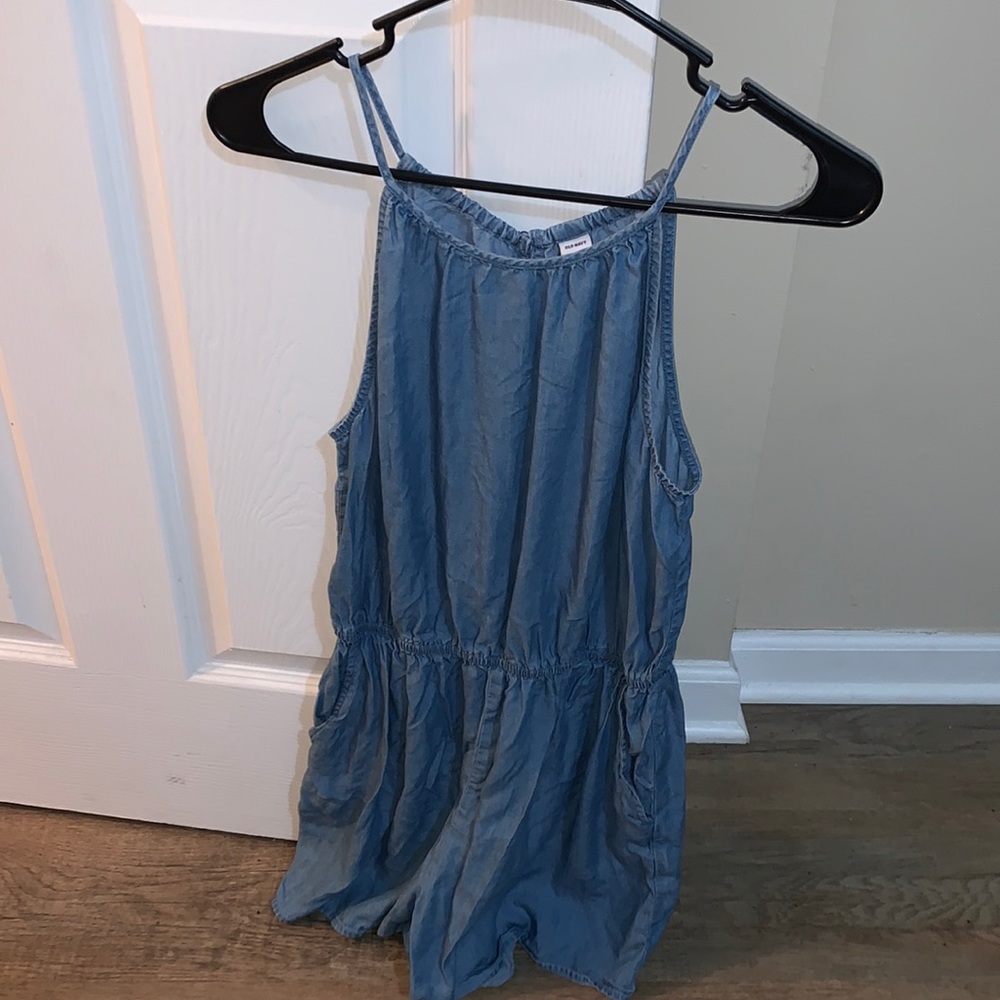 Old Navy blue romper size small